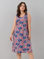 Платье П-012/серый-голубойпион