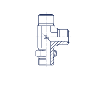 Штуцер FMLA D22-25 ORFS 1.7/16 - UNF 15/16