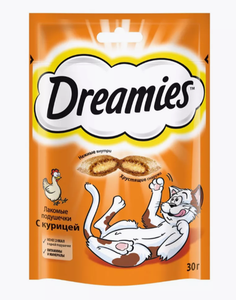 КОРМ DREAMIES КУРИЦА 30ГР