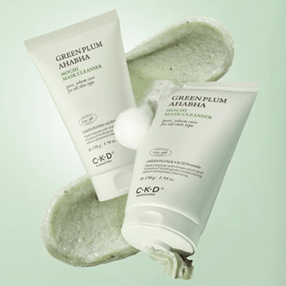 CKD Маска очищающая для лица с экстрактом зеленой сливы - Greenplum ahabha mochi mask cleanser, 130г