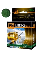 Плетеный шнур рыболовный TROLL Dark Green 0,18mm 150m