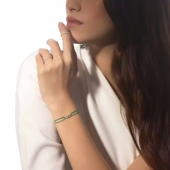 Браслет Messika Move Uno green cord bracelet