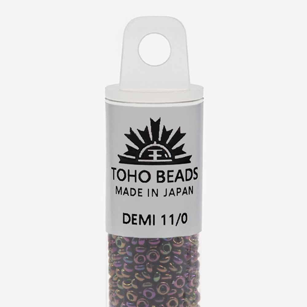 Японский бисер TOHO Demi 11/0 (№85), металлизированный, непрозрачный глянцевый