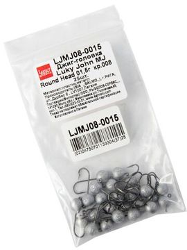 Джиг-головка Lucky John MJ ROUND HEAD 01.5г кр.008