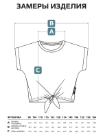 Футболка для девочки на завязках