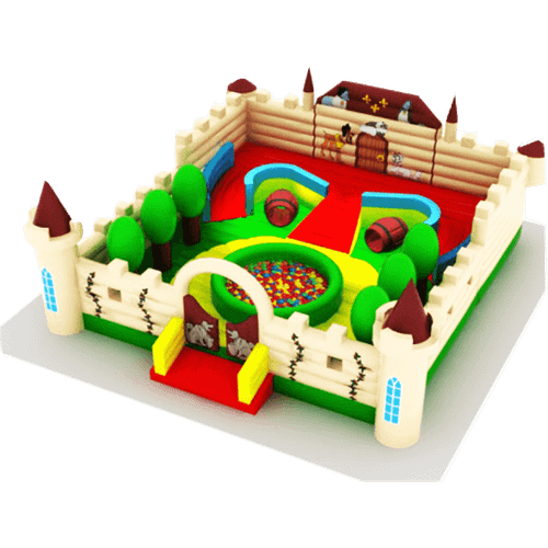 Коммерческий надувной батут "Три мушкетера"