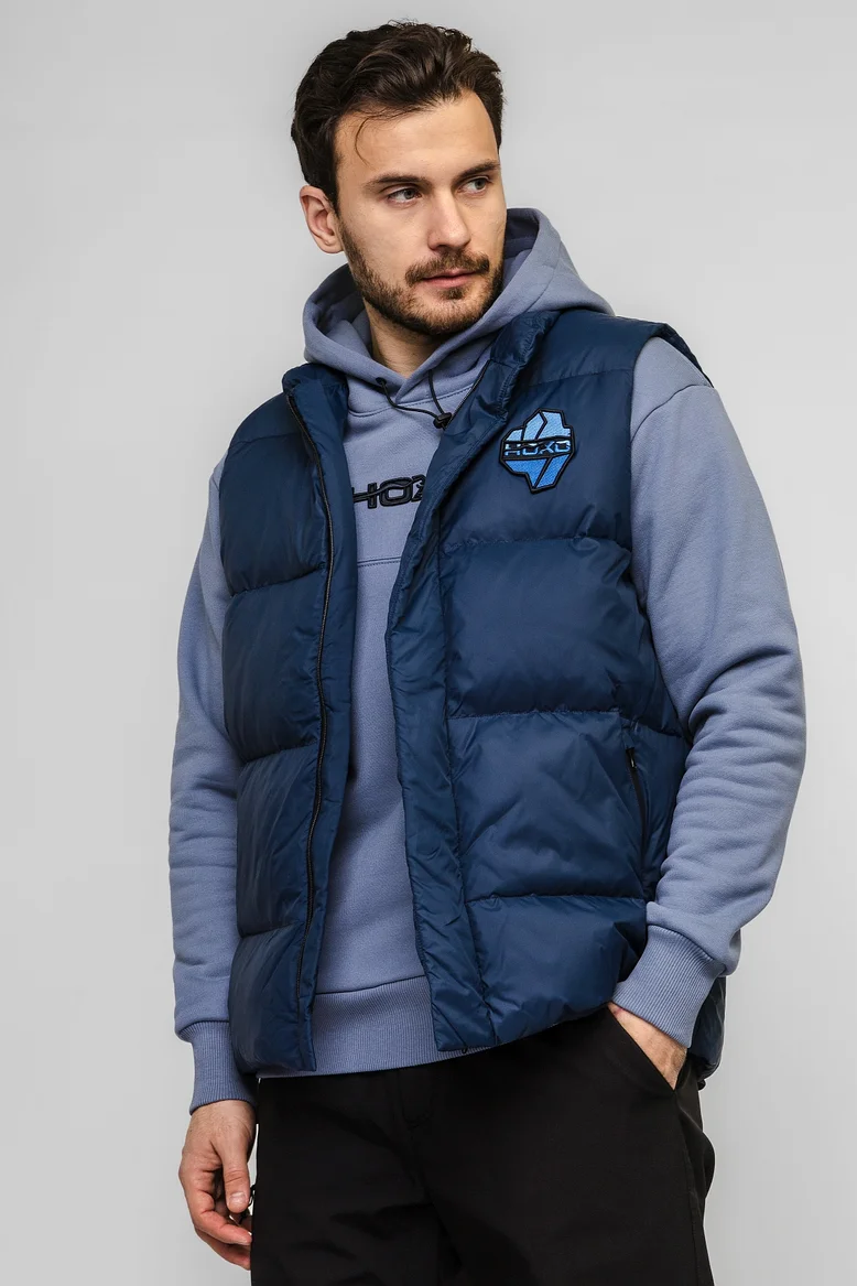 Жилет "НОХО" утеплённый, унисекс, цвет "Полярная ночь"