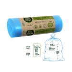 Пакеты для мусора Master Fresh, 28 мкм, 160 л, 10 шт, голубые 218467