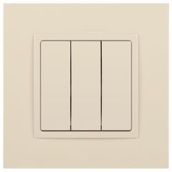 14-1107-02 ЭРА Выключатель тройной, 10АХ-250В, IP20, Эра Elegance, сл.кость