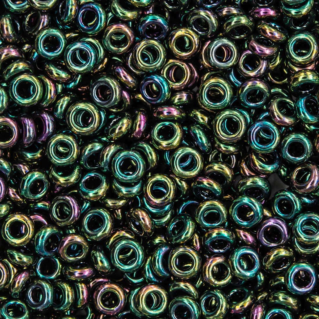 Японский бисер TOHO Demi 8/0 (№508), металлизированный, непрозрачный глянцевый