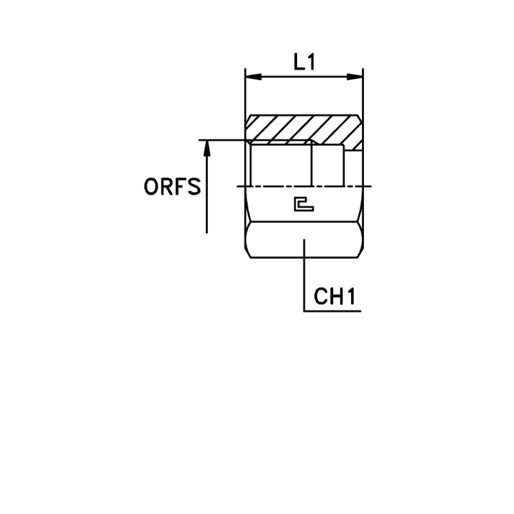 Гайка N ORFS 1.3/16