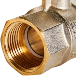 Кран шаровой полнопроходной STOUT - 1" (НР/ВР, PN40, Tmax 150°C, ручка-рычаг черная)