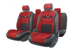 Авточехлы AUTOPROFI COMFORT COM-1105 BK/D.GY черный/красный размер М