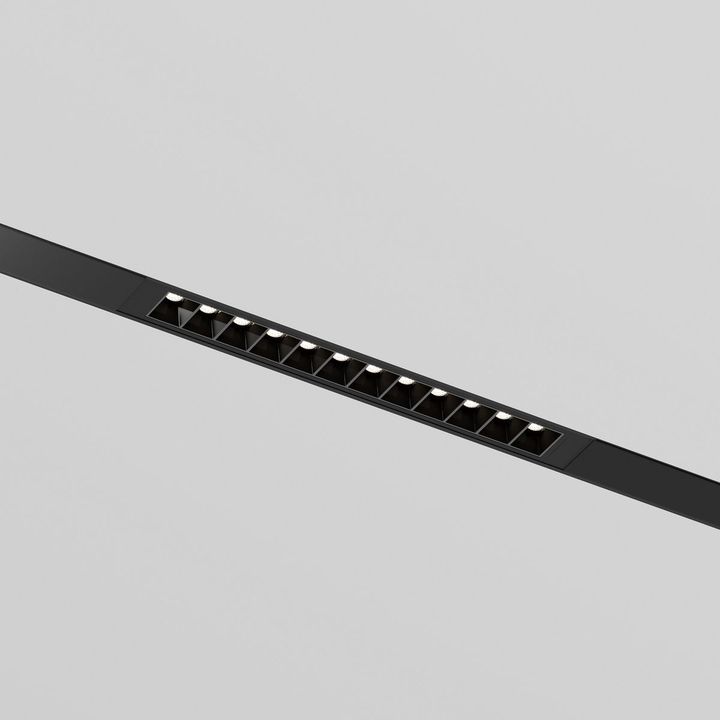 Трековый светодиодный светильник Denkirs Simple Grill DK8101-BK