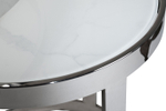 Столы журнальные Garda Decor (наб из 2 шт.)стекло мрам, хром d60*60, d46*50