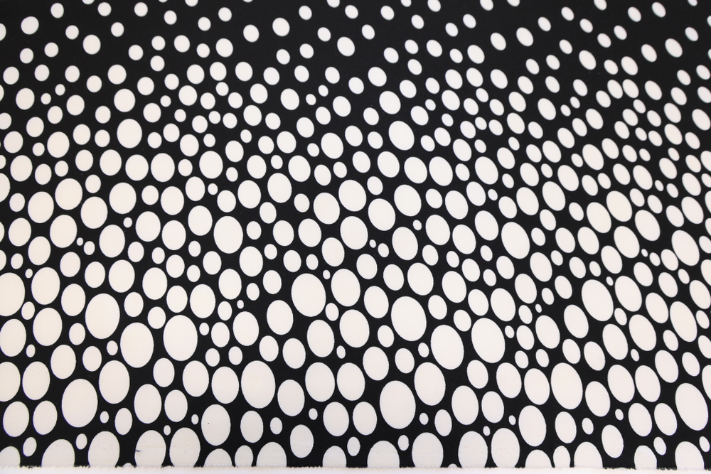 Трикотаж с эластаном горох