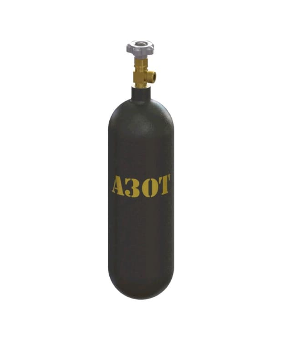 Азот, баллон оборотный (б/у) 5 л (заправлен)