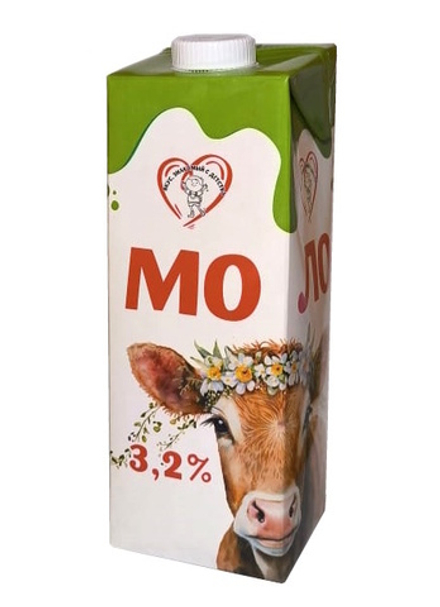 Молоко 3,2% 1л. Молочный мир