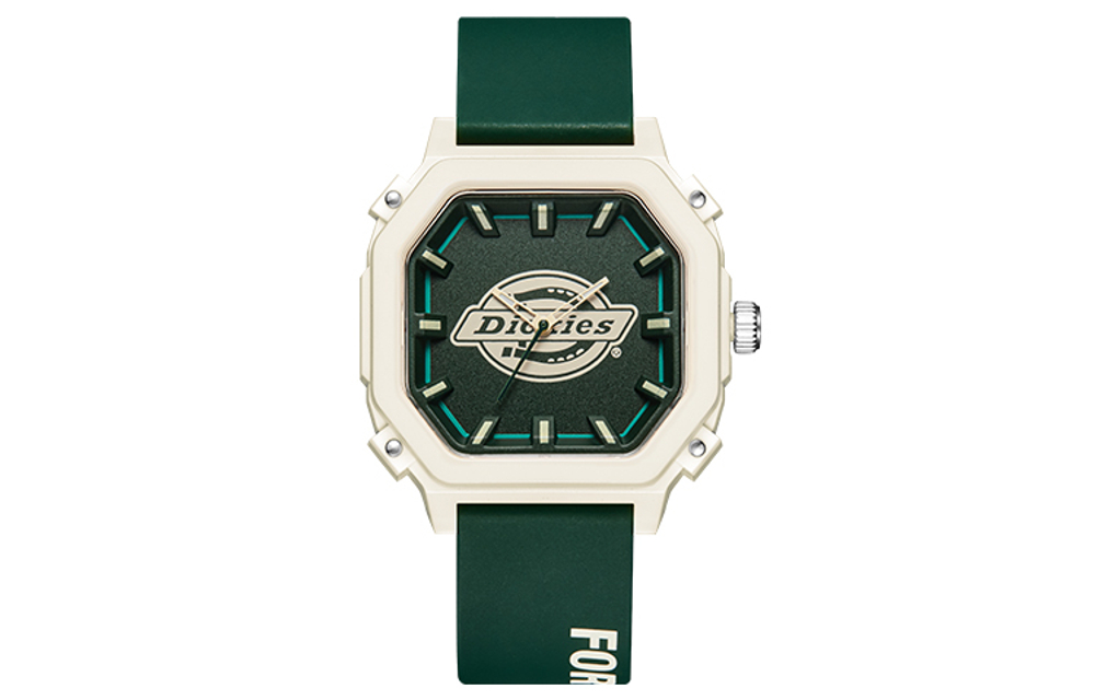 Dickies Wrist Watch Quartz Movement Silicone Strap Blue Dial Unisex