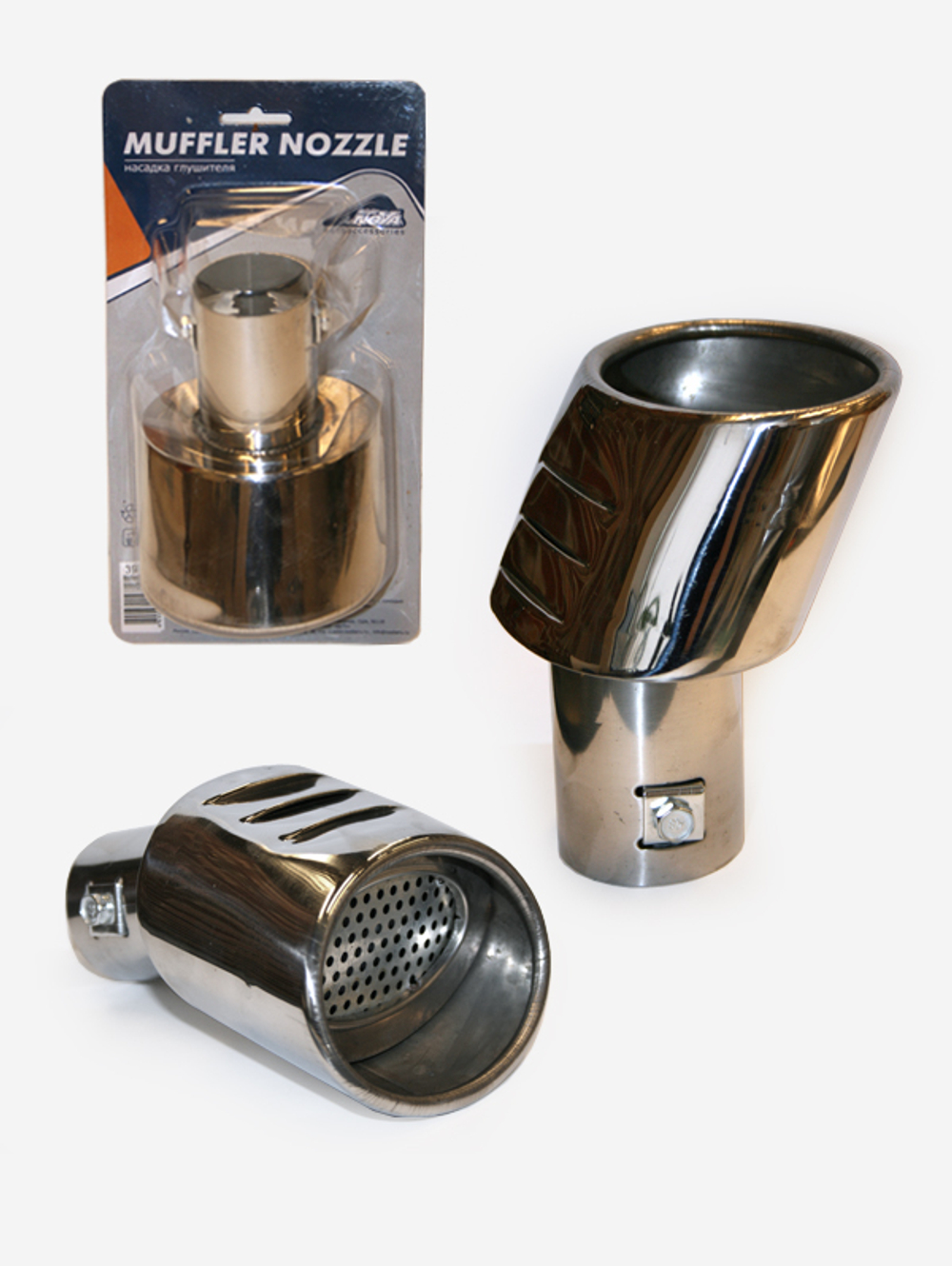 Насадка на глушитель нержавеющая сталь D=50мм Nova Bright 39423