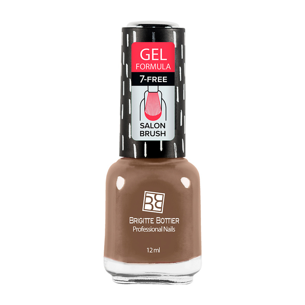 BRIGITTE BOTTIER Лак для ногтей GEL FORMULA тон 01 прозрачный, 052