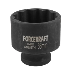Головка ударная тонкостенная 36мм (12гр.),1/2'' FORCEKRAFT FK-44836TH