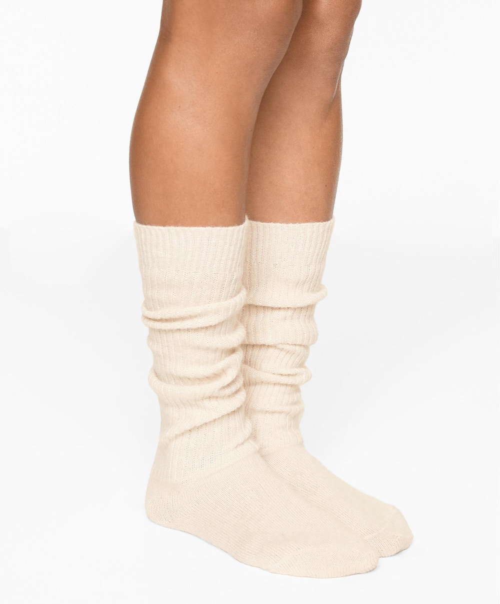 Oysho Длинные носки с добавлением кашемира, каменный