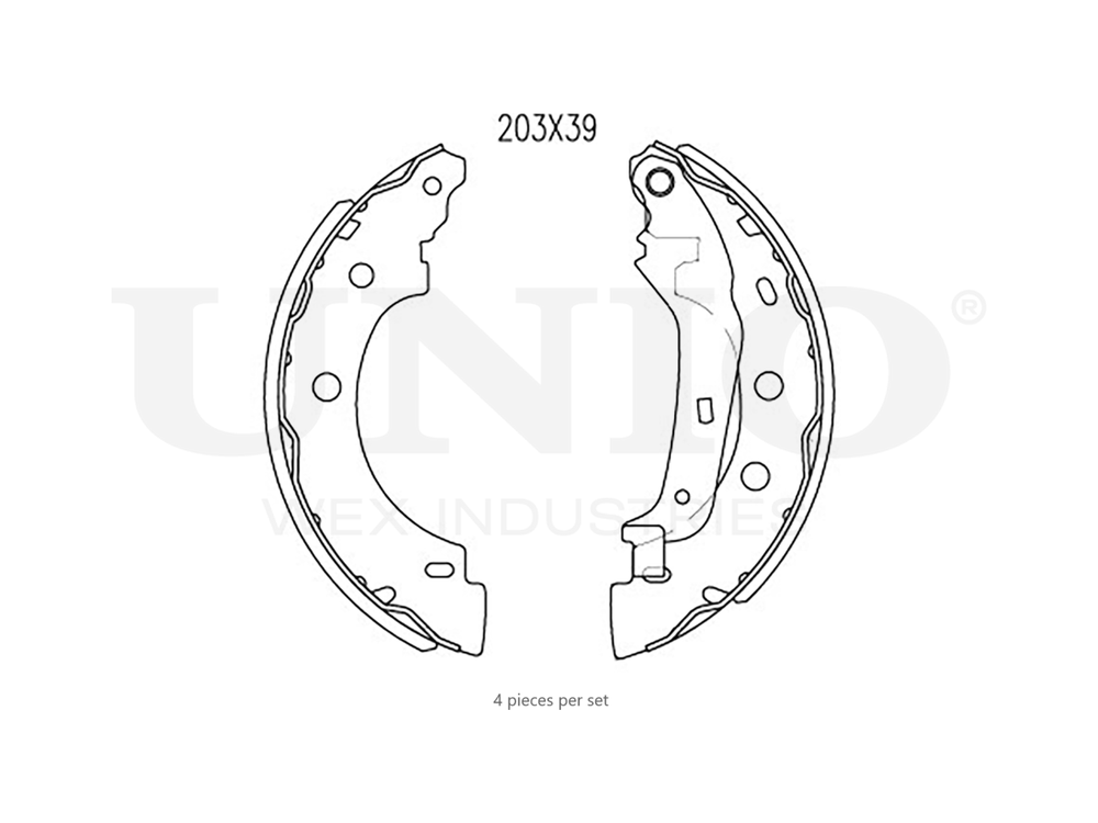 Колодки тормозные бараб. задние UNIO BRP-10108