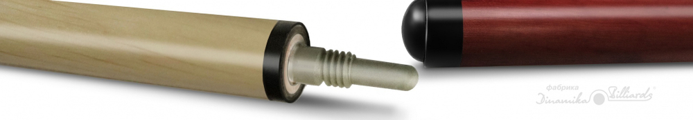 2-4-Пул Кий Любительский 2 РС, турняк-граб,цвет амарант