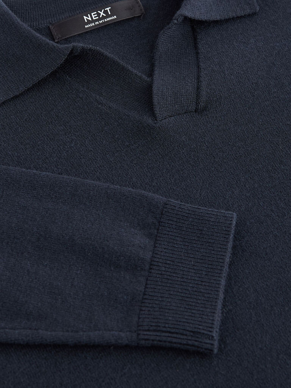 Поло с длинным рукавом для мальчика Next K84-150, Темно-синий