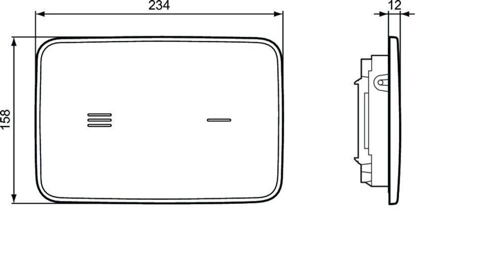 Бесконтактная панель смыва Ideal Standard PROSYS ALTES R0130A6