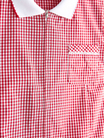 Платье школьное на молнии для девочки Next T40-873, Красный, Белый