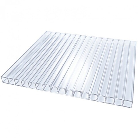 Тепличный сотовый поликарбонат "Ug-premium" (2100*6000*4 мм) бесцветный