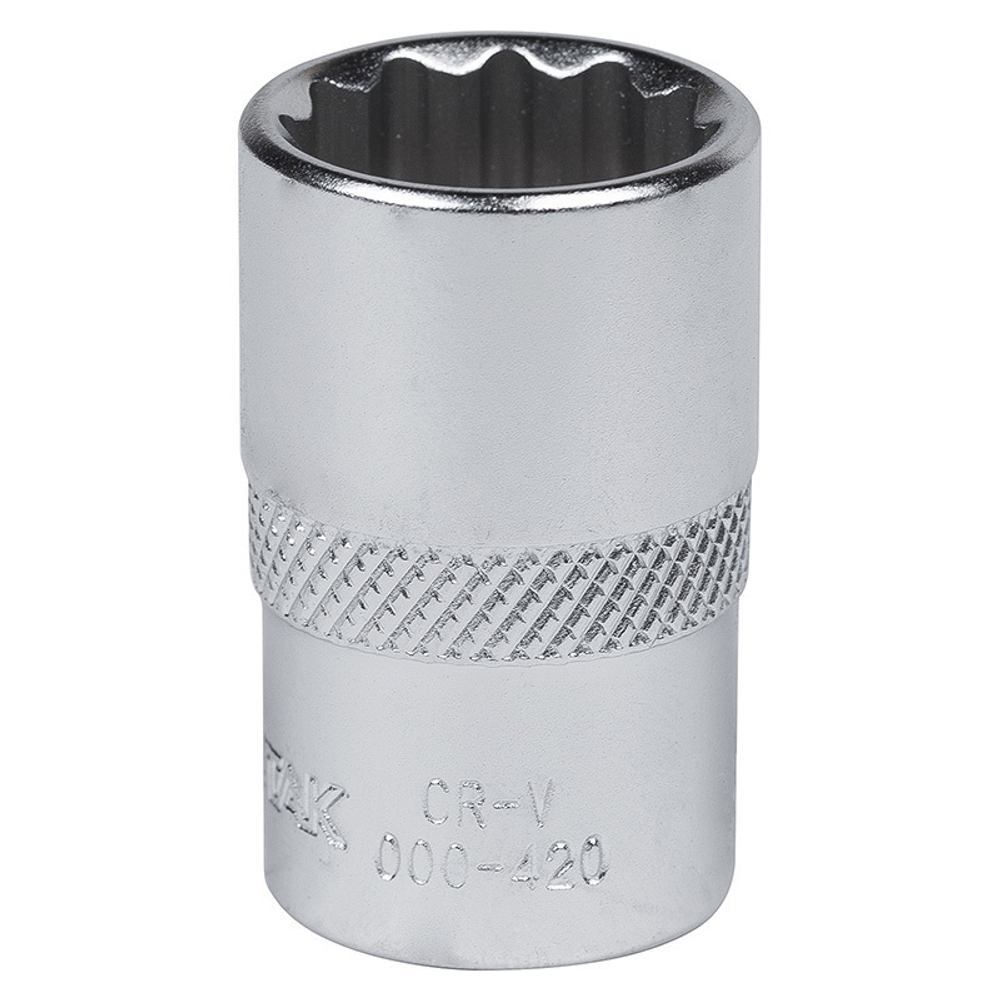 МАСТАК (000-42021) Головка торцевая стандартная двенадцатигранная 1/2", 21 мм