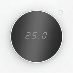 Терморегулятор электронный VOLTUM S70 с индикацией и датчиком, для теплого пола, (белый матовый) vls070102