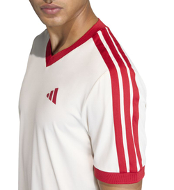 Мужская теннисная футболка Adidas Classics - chalk white/power red