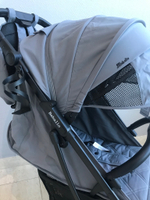 Коляска прогулочная Babalo 2024 Серый текстиль на черной раме