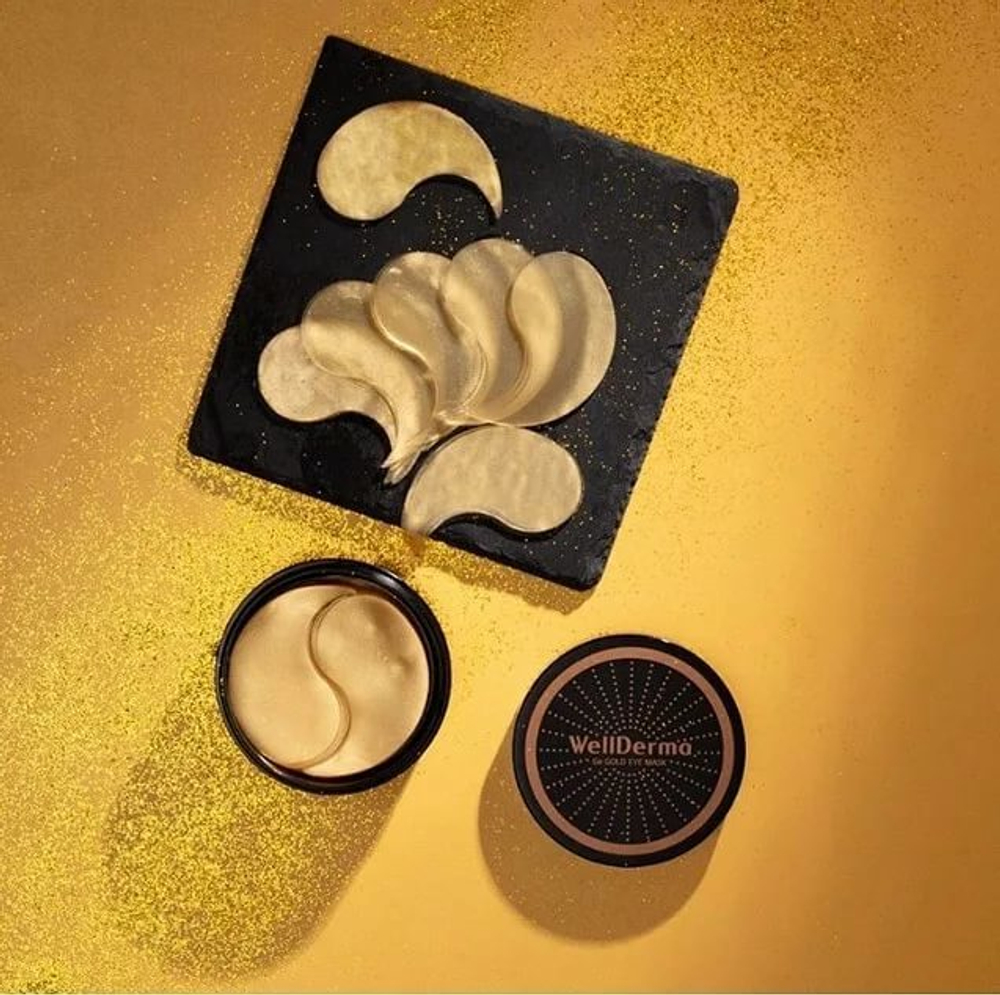 WellDerma Ge Gold Eye Mask омолаживающие патчи с германием и золотом