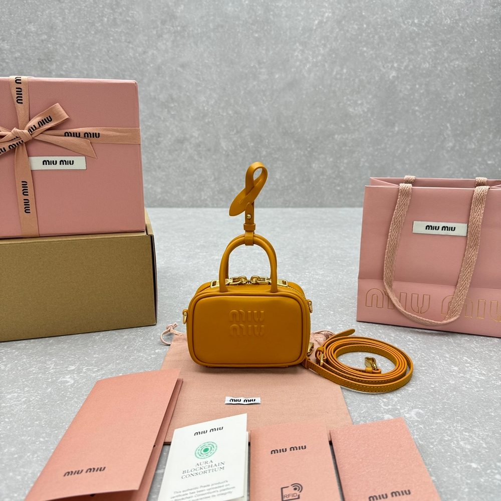Miu Miu Leather Micro Bag 11 cm