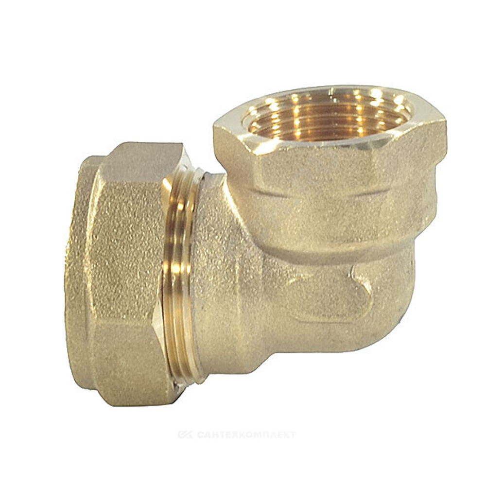 Угольник латунь 90гр 20Aх3/4" обжим/ВР STAHLMANN SEFL2003/4BEF