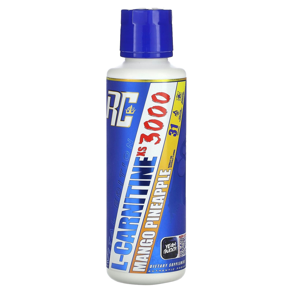 Ronnie Coleman, Vital Edition, L-карнитинXS 3000, манго и ананас, 473,28 мл (16 жидк. унц.)