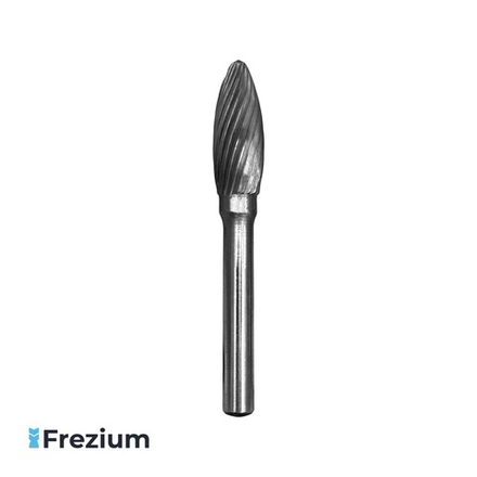 Борфреза твердосплавная по металлу (10x6x25x67; Форма H)