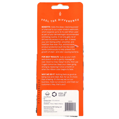 CleanLogic, Detoxify, отшелушивающая стрейч-ткань, 1 шт.