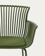 Садовый стул Surpika зеленый со стальными ножками