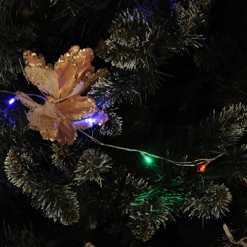 ULD-S1000-090-STA MULTI IP20 Гирлянда светодиодная. 10м. 90 светодиодов. Разноцветный свет. Провод прозрачный. ТМ Uniel