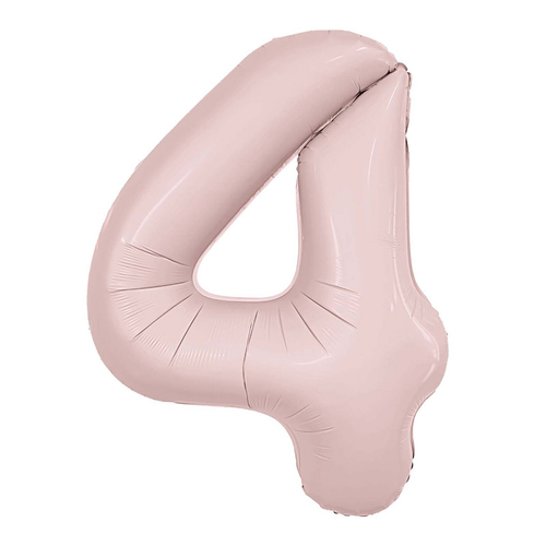 Цифра 4 пыльная роза 40" Agura