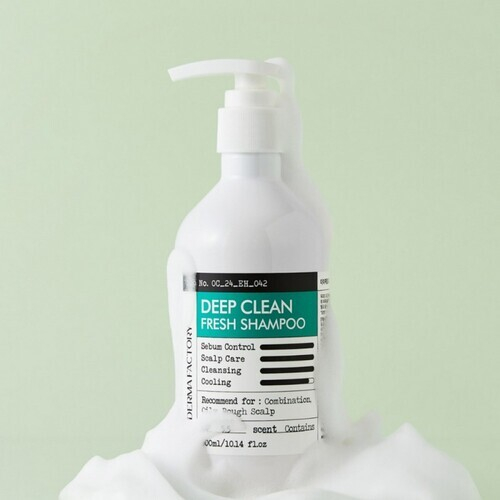Derma Factory Шампунь для жирной кожи головы - Deep clean fresh shampoo, 300мл