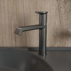 Смеситель для раковины STWORKI Лерум S04010GB вороненая сталь