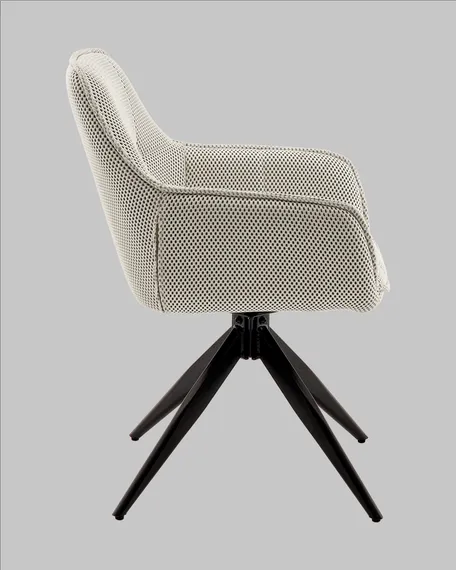 Крутящийся стул Alba бежевый ткань Sonic