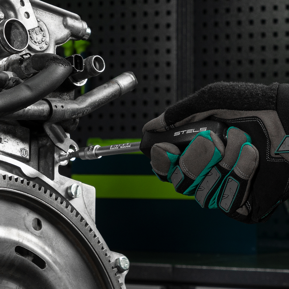 Набор инструментов, 1/4", Cr-V, S2, усиленный кейс, 47 предметов Stels